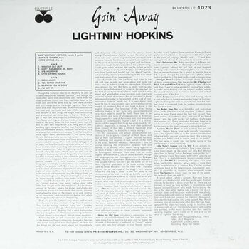 Vinyylilevy Lightnin' Hopkins - Goin' Away (LP) - 2