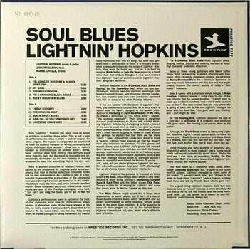 Disque vinyle Lightnin' Hopkins - Soul Blues (LP) - 3