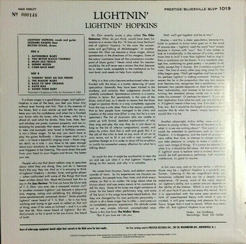 Грамофонна плоча Lightnin' Hopkins - Lightnin' (LP) - 3