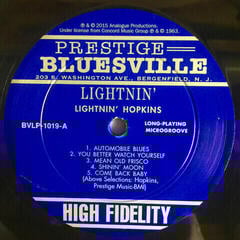 Disque vinyle Lightnin' Hopkins - Lightnin' (Reissue) (Repress) (180g) (LP) - 1