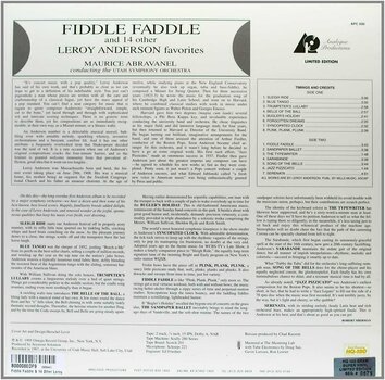 Disco de vinilo Maurice Abravanel - Fiddle Faddle and 14 Other Leroy Anderson Favorites (LP) - 2
