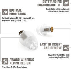 Earplugs Alpine MusicSafe Earplugs Transparent Earplugs - 6