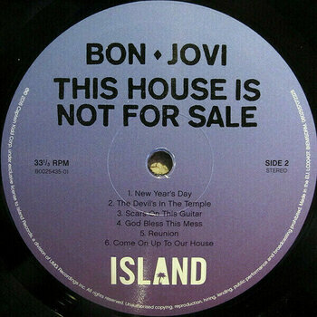 Vinyl Record Bon Jovi - This House Is Not For Sale (LP) - 9