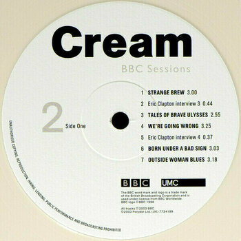 Vinyl Record Cream - BBC Sessions (2 LP) - 7