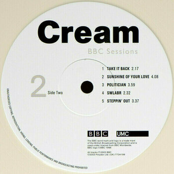 Vinylskiva Cream - BBC Sessions (2 LP) - 8