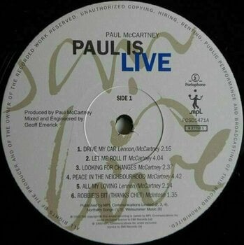 Vinyl Record Paul McCartney - Paul Is Live (2 LP) - 6