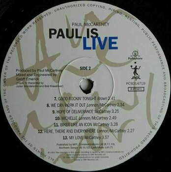 Vinyl Record Paul McCartney - Paul Is Live (2 LP) - 8