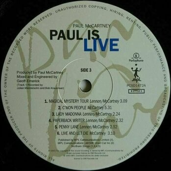 Vinyylilevy Paul McCartney - Paul Is Live (2 LP) - 10