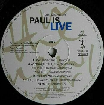 LP deska Paul McCartney - Paul Is Live (2 LP) - 13