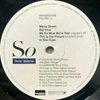 LP Peter Gabriel - So (LP) - 7