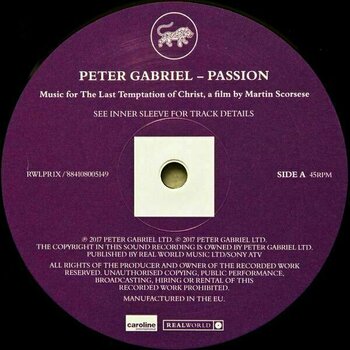 Vinyylilevy Peter Gabriel - Passion (3 LP) - 19
