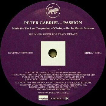 Disque vinyle Peter Gabriel - Passion (3 LP) - 25