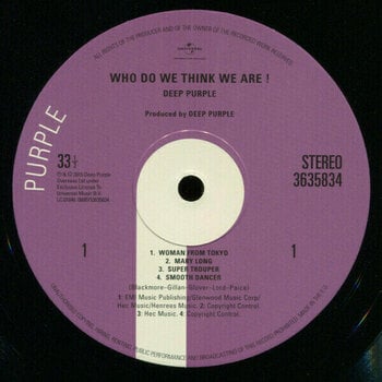 Vinyl Record Deep Purple - Who Do We Think We Are (LP) - 2
