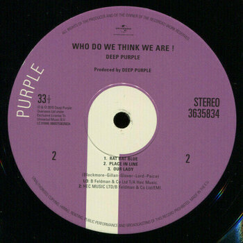 Vinyl Record Deep Purple - Who Do We Think We Are (LP) - 3