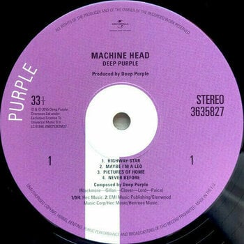 Hanglemez Deep Purple - Machine Head (LP) - 2