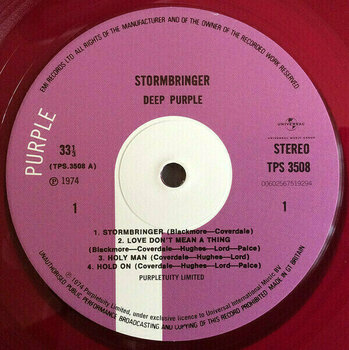Vinyl Record Deep Purple - Stormbringer (Purple Coloured) (LP) - 4