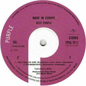 Vinyl Record Deep Purple - Made In Europe (LP) - 6
