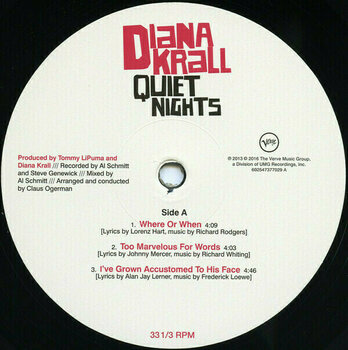Vinyl Record Diana Krall - Quiet Nights (2 LP) - 3