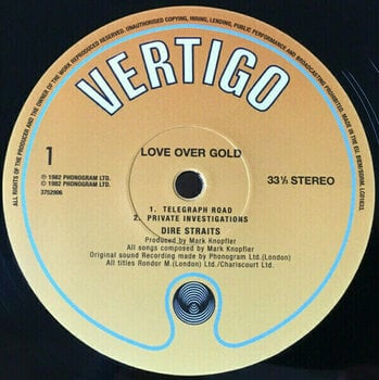 Vinylskiva Dire Straits - Love Over Gold (LP) - 7