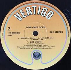 Vinyl Record Dire Straits - Love Over Gold (LP) - 2