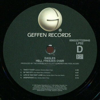 Vinyl Record Eagles - Hell Freezes Over (2 LP) - 6