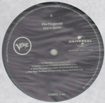 Vinyl Record Ella Fitzgerald - Mack The Knife: Live In Berlin (LP) - 6