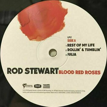 Vinyl Record Rod Stewart - Blood Red Roses (2 LP) - 6