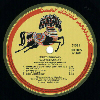 Vinyylilevy George Harrison - Thirty Three & 1/3 (LP) - 2