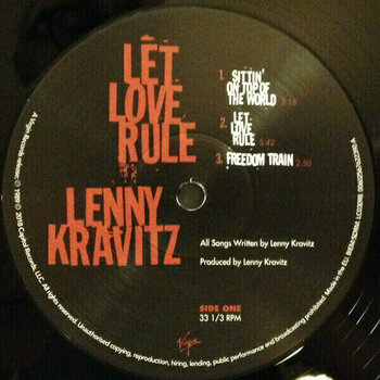 Vinyl Record Lenny Kravitz - Let Love Rule (2 LP) - 8