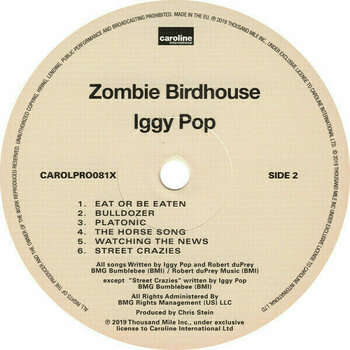 Δίσκος LP Iggy Pop - Zombie Birdhouse (Coloured) (LP) - 4