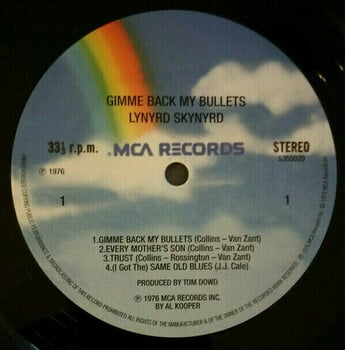 Vinyl Record Lynyrd Skynyrd - Gimme Back My Bullets (LP) - 3