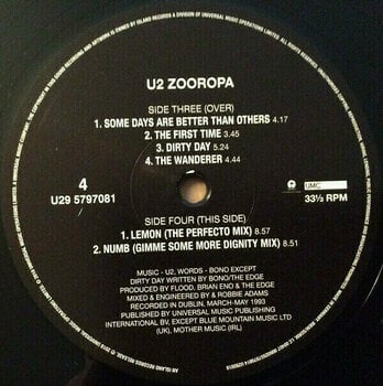 Disco de vinil U2 - Zooropa (2 LP) - 5