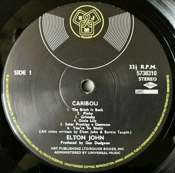 Vinyl Record Elton John - Caribou (LP) - 5