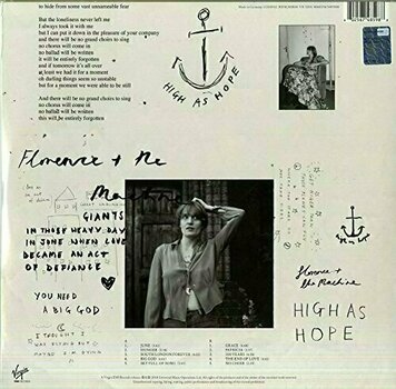 Грамофонна плоча Florence and the Machine - High As Hope (Yellow Coloured) (LP) - 19