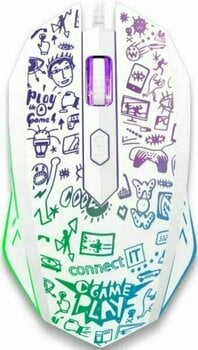 Mouse da gioco Connect IT Doodle White Limited Edition - 2