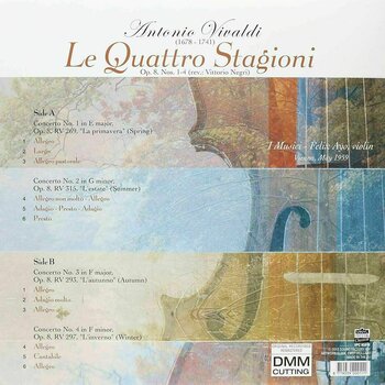 Disque vinyle Antonio Vivaldi Le Quattro Stagioni (LP) - 4