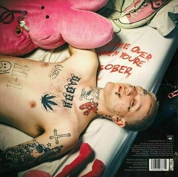 Disco de vinil Lil Peep - Come Over When You're Sober, Pt. 1 & Pt. 2 (Neon Pink & Black Coloured) (2 LP) - 2