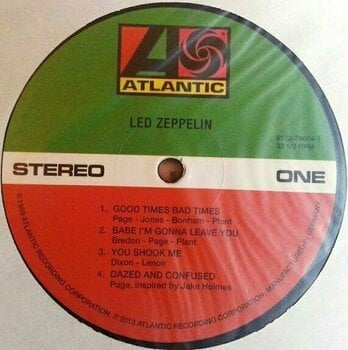Vinyl Record Led Zeppelin - I (LP) - 3