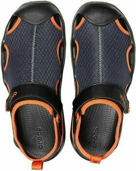 Muške cipele za jedrenje Crocs Men's Swiftwater Mesh Deck Sandal Navy/Tangerine 41-42 - 4