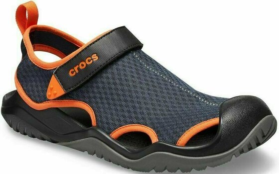 Мъжки обувки Crocs Men's Swiftwater Mesh Deck Sandal Navy/Tangerine 43-44 - 2