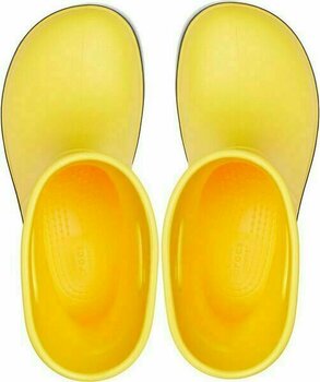 Buty żeglarskie dla dzieci Crocs Kids' Crocband Rain Boot Yellow/Navy 28-29 - 5