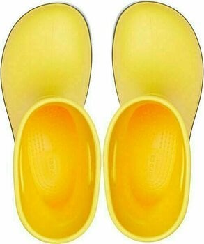 Dječje cipele za jedrenje Crocs Kids' Crocband Rain Boot Yellow/Navy 34-35 - 5