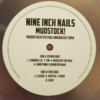 Vinyl Record Nine Inch Nails - Mudstock! (Woodstock 1994) (2 LP) - 2