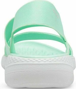 Womens Sailing Shoes Crocs Women's LiteRide Stretch Sandal Neo Mint/Almost White 34-35 - 5