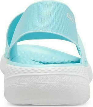Womens Sailing Shoes Crocs Women's LiteRide Stretch Sandal Ice Blue/Almost White 36-37 - 5