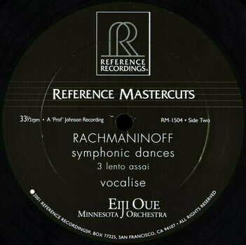 Disco de vinilo S. V. Rachmaninov Symphonic Dances / Vocalise (LP) - 3