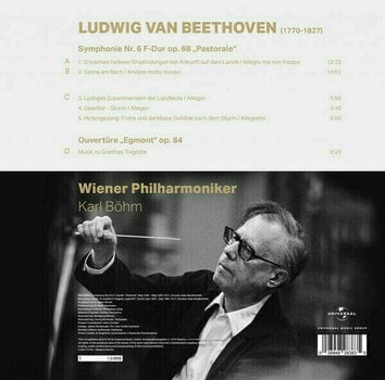 Vinylplade Ludwig van Beethoven Symphonie 6 ''Pastorale'' Ouvertüre ''Egmont'' (2 LP) - 2