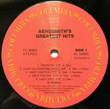 Vinyl Record Aerosmith - Aerosmith's Greatest Hits (LP) - 3