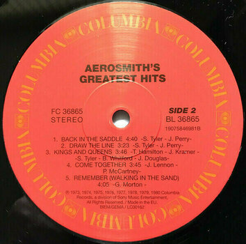 Vinyl Record Aerosmith - Aerosmith's Greatest Hits (LP) - 4