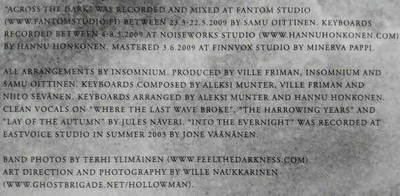Vinyylilevy Insomnium - Across The Dark (LP) - 7